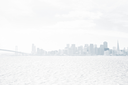 Abstract white city background with copy spaceの写真素材