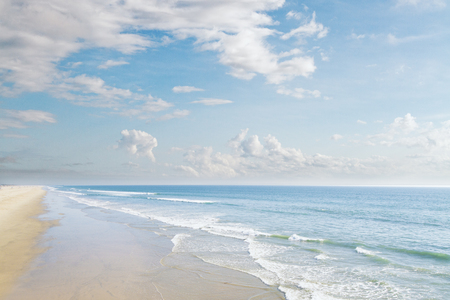 Creative beach background. Vacation and resort conceptの写真素材