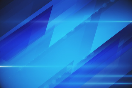 Creative blue digital wallpaper with lines. Technology concept. 3D Renderingの写真素材