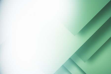 Abstract white and green background. Web design concept. 3D Renderingの写真素材