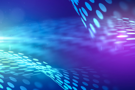 Creative blurry circles backdrop. 3D Renderingの写真素材