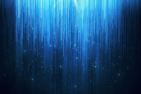Abstract glowing blue digital background with sparkles and lines. Web design and style concept. 3D Renderingの写真素材