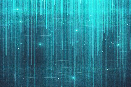 Abstract glowing blue background with sparkles. Celebration concept