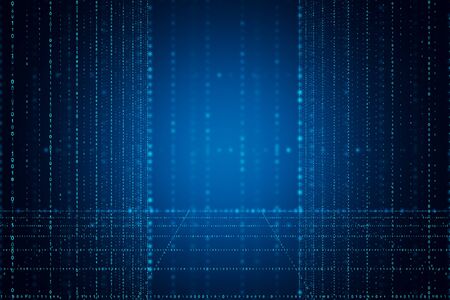 Creative glowing digital background with lines. Technology and future concept. 3D Rendering