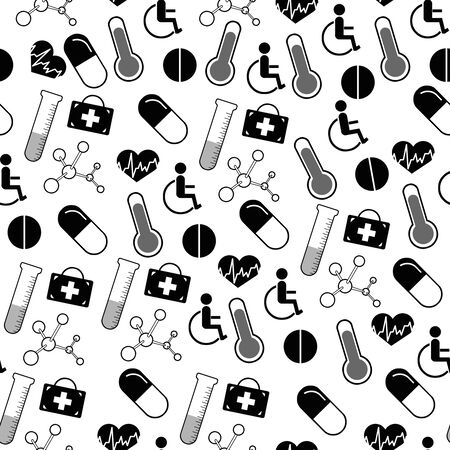 Creative white medical background. Medicine and science concept. 3D Renderingの写真素材