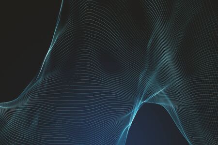 Abstract wave background texture. Computer generated picture. 3D Rendering