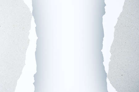 Torn paper page with empty space for text. Art and design concept. Mock up. 3d rendering
