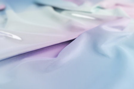 Abstract satin cloth fabric. Design and art concept. Mock up. 3D Renderingの写真素材