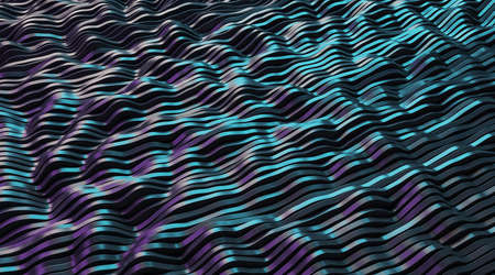Gradient purple wavy patterns, wallpaper design and backgrounds concept, 3d rendering