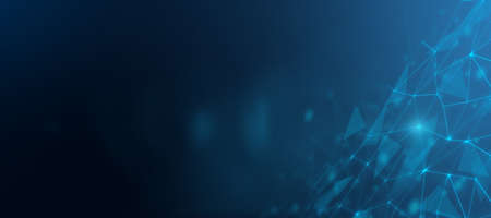 Abstract stylish blurry backdrop with copyspace and bright digital triangles. 3D rendering, mock upの写真素材