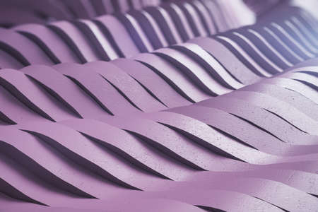 Abstract purple swirl backdrop. Design, abstraction and creativity concept. 3D Renderingの写真素材