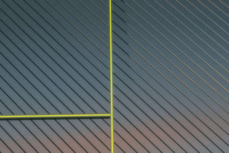 Abstract blue lines texture wallpaper. Roofing and web design concept. 3D Rendering