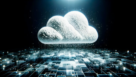 Cloud computing technology concept. Generative AIの素材