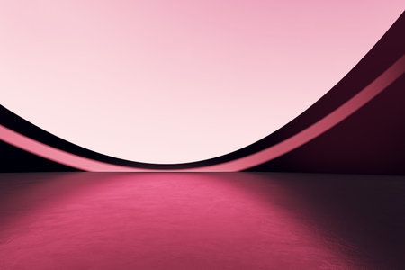 Creative purple landing page backdrop with mock up place. 3D Renderingの写真素材