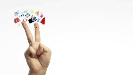 happy two finger smileys dream of vacation