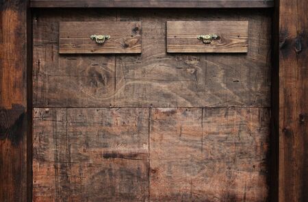 old brown wooden furniture textureの写真素材