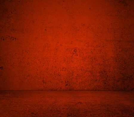 High resolution red concrete wall and floorの写真素材