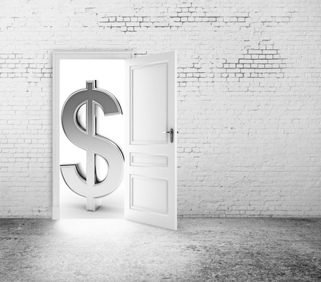 door to big money, closeupの写真素材