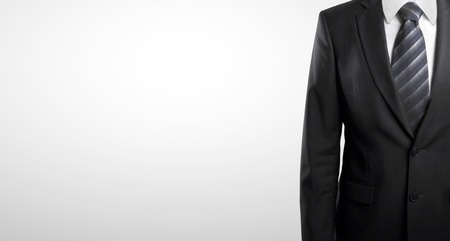 businessman in suit on a white backgroundの写真素材