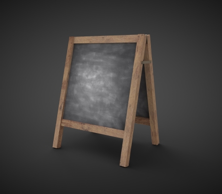 black chalkboard on black backgroundの写真素材
