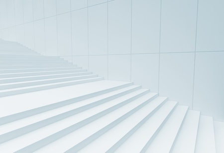 blue stairs, 3d render formの写真素材
