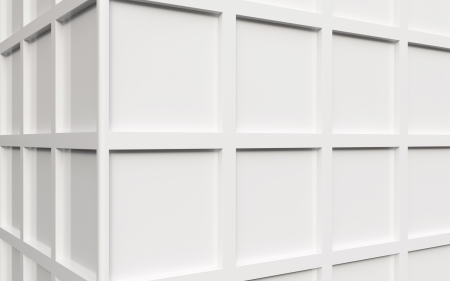 white architecture facad, 3d renderの写真素材
