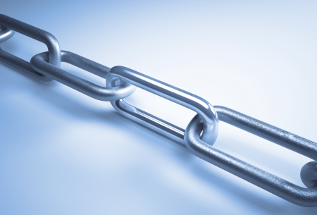 metal chain on a gray background