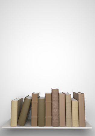 books on the bookshelf areの写真素材