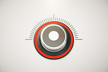 gray control button, 3d renderingの写真素材