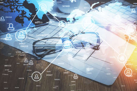 Foto Von Social Network Theme Drawing Id Lizenzfreie Bild Stocklib