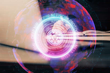 Close up of human hands background and abstract innovative technologies for industries. Multi...
