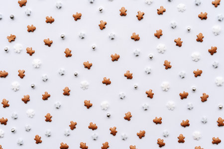 Christmas Colored sugar sprinkles background, Sugar sprinkle dots, decoration for cake and bakery, a...
