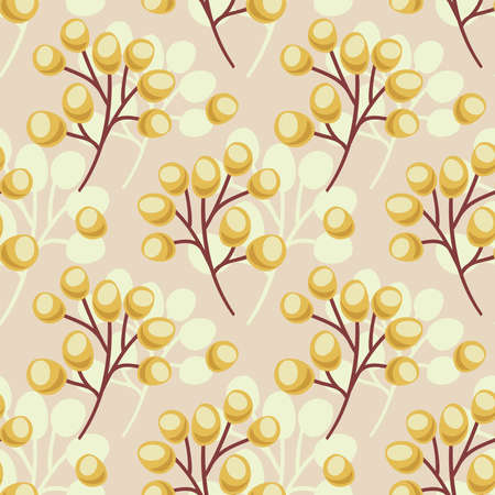 Simple floral abstract seamless patternのイラスト素材