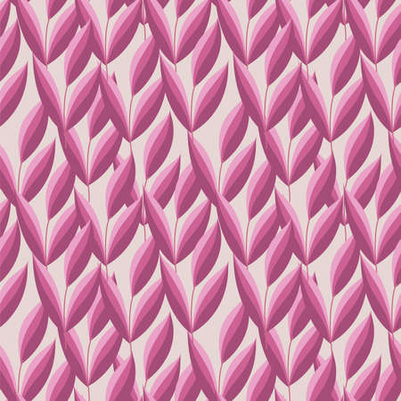Floral pink summer seamless patternのイラスト素材
