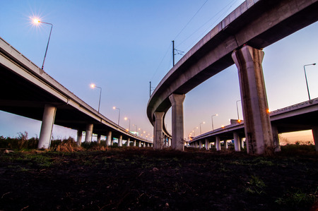 highway express on sky.の写真素材