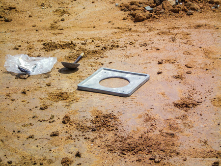 working soil test before constructionの写真素材