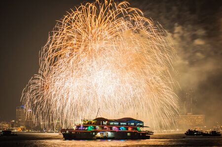 Pattaya International Fireworks at Nov 28,2015のeditorial素材