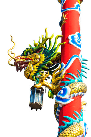 Chinese dragon on  isolate background.の写真素材