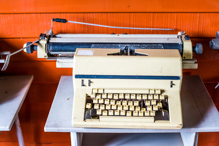Old typewriterの写真素材