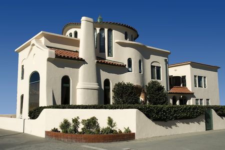 Adobe castle style executive homeの写真素材