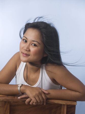 Young attractive Asian girlの写真素材