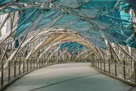 Glass Helix in Singapore Marina Bayのeditorial素材