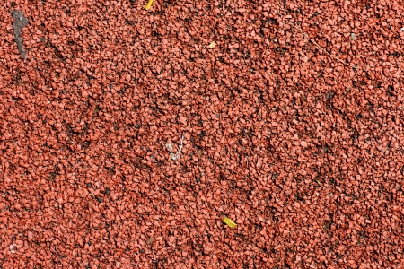 Red playground soft rubber surfaceの写真素材