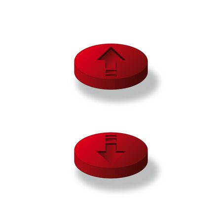Push and Pressのイラスト素材