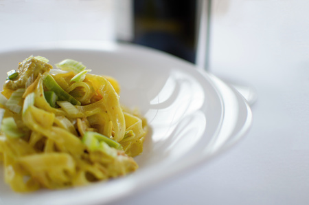 fresh pasta, juici low cost foodの写真素材