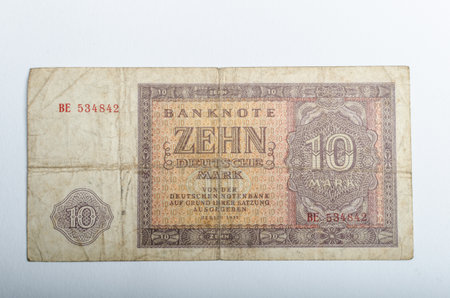 Old German banknotes, money background, all real moneyのeditorial素材