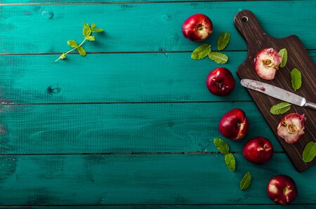 Fresh nectarinesの写真素材