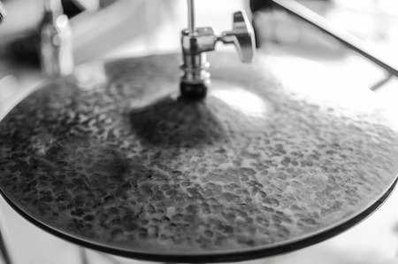 Band drums real concert, selective focus on drums instrumentsの写真素材