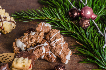 Christmass cookies, candy, more kinds, delicious and with loveの写真素材