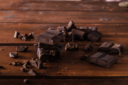 Dark chocolate product photography, ready for advertisment, textの写真素材